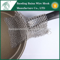 Baina Ring Wire Mesh Scrubber feito de aço inoxidável 316